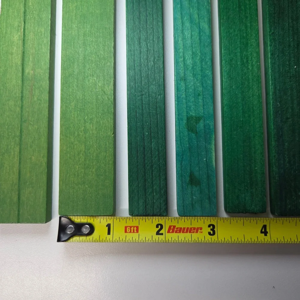 Lincoln Logs Green Wood Roof Slats Replacement Parts Lot of 8 Small Pieces